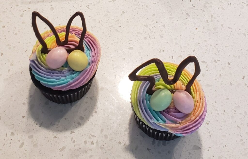 Have fun decorating these delicious cupcakes with your favorite Easter candy too!