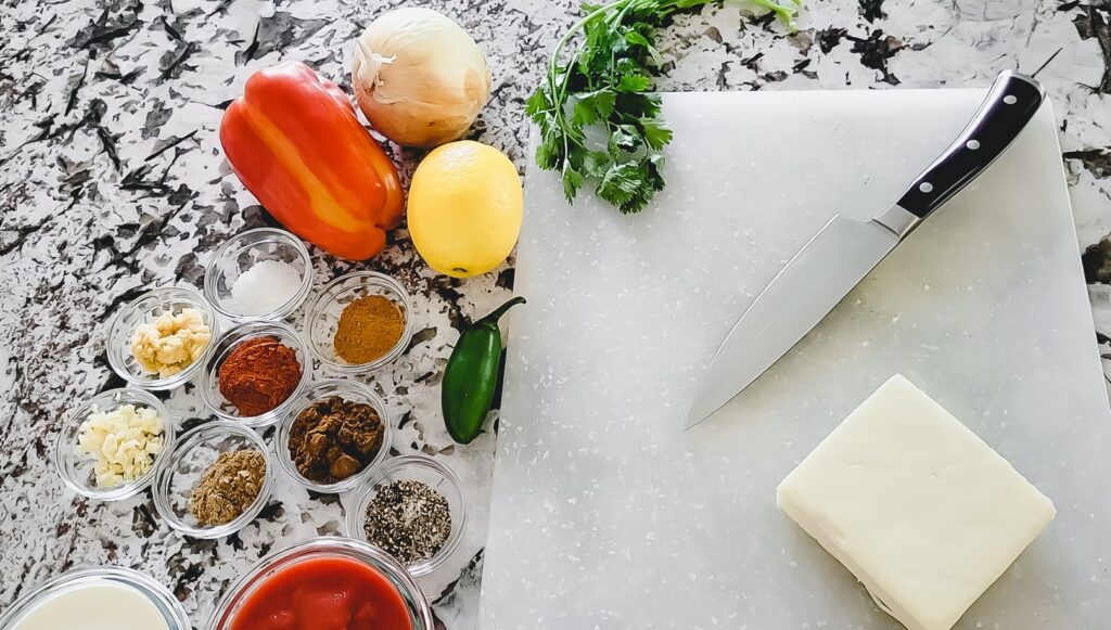 Ingredients for Butter Paneer Masala